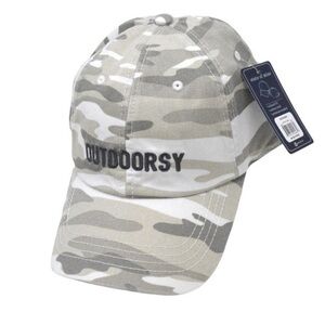 Light Camo‎ Pattern Women’s “Outdoorsy” Baseball Hat Cap, Adjustable Fit OSFA